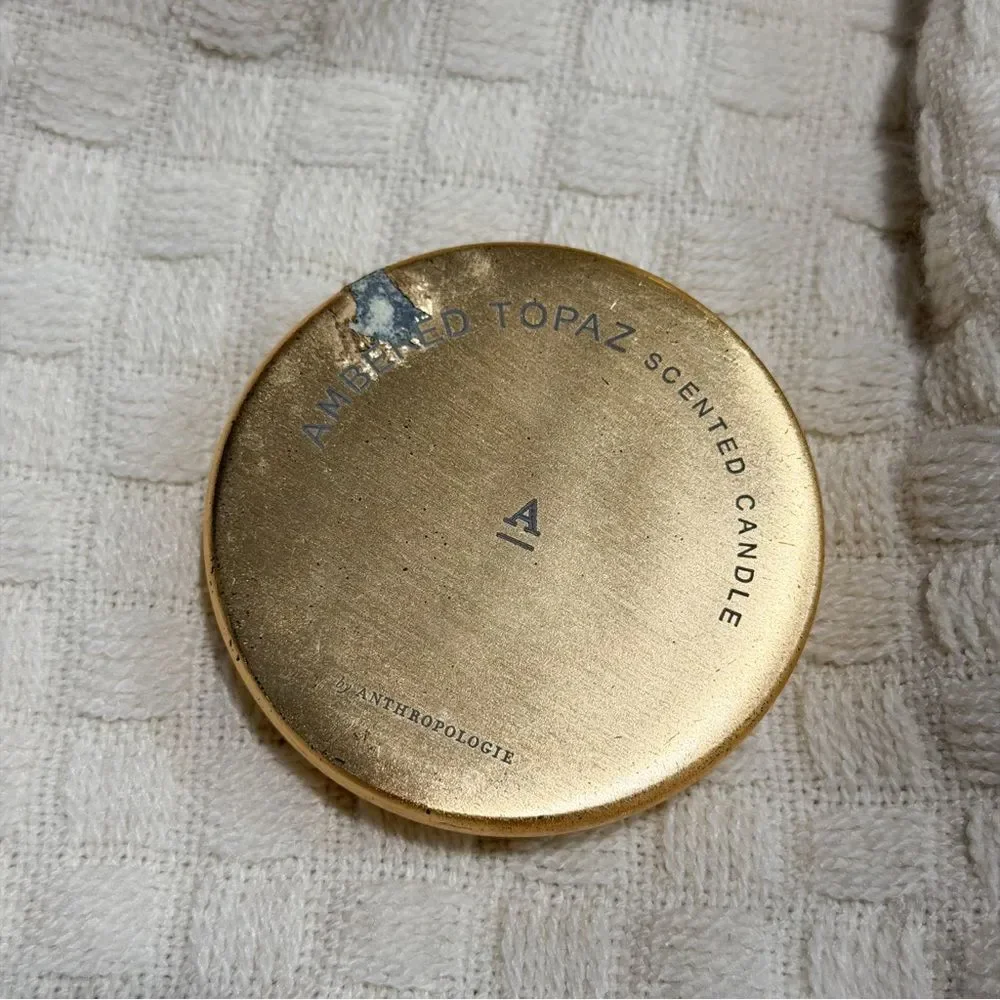 NEW Anthropologie The Gather Candle Ambered Topaz Mini